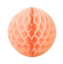 15cm Peach Color Paper Honeycomb Ball Decoration