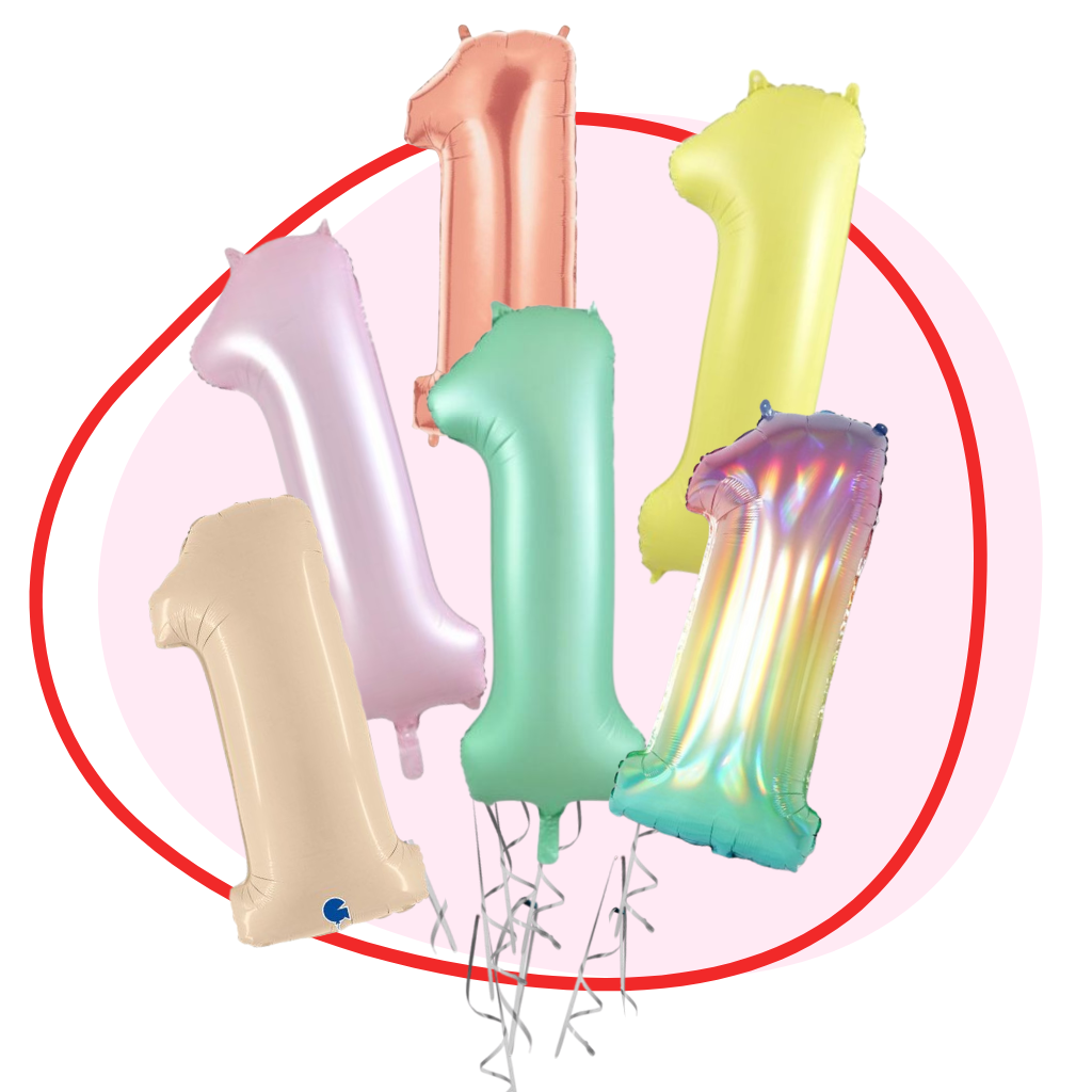 Foil Number 1 Helium Balloon