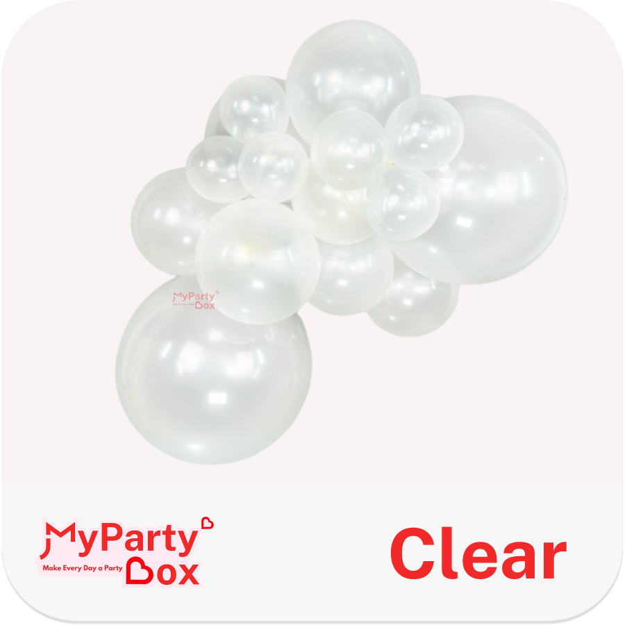 Sempertex Clear Latex Balloon Cluster