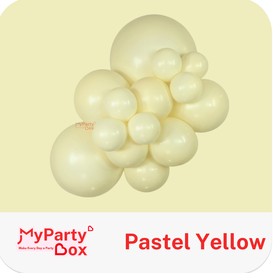 Sempertex Pastel Yellow Latex Balloon Cluster