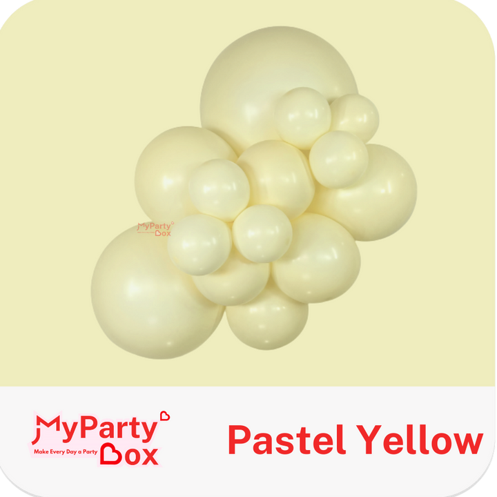 Sempertex Pastel Yellow Latex Balloon Cluster