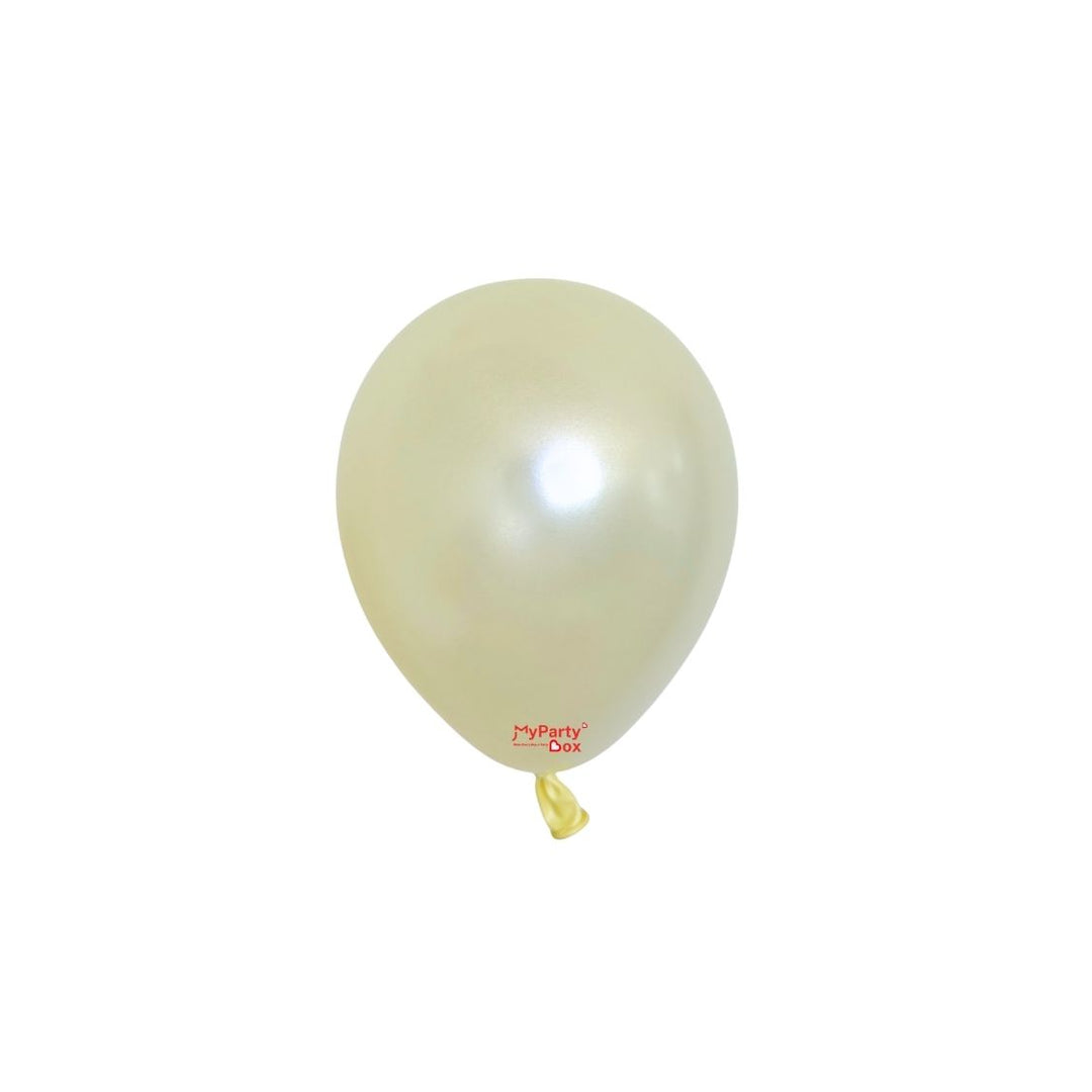 Sempertex Satin Yellow Latex Balloon Mini Size 5"(12cm)