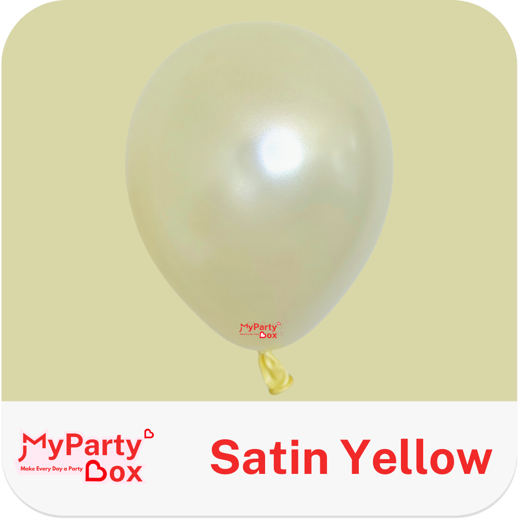 Sempertex Satin Yellow Latex Balloon Color Chart