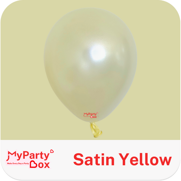 Sempertex Satin Yellow Latex Balloon Color Chart