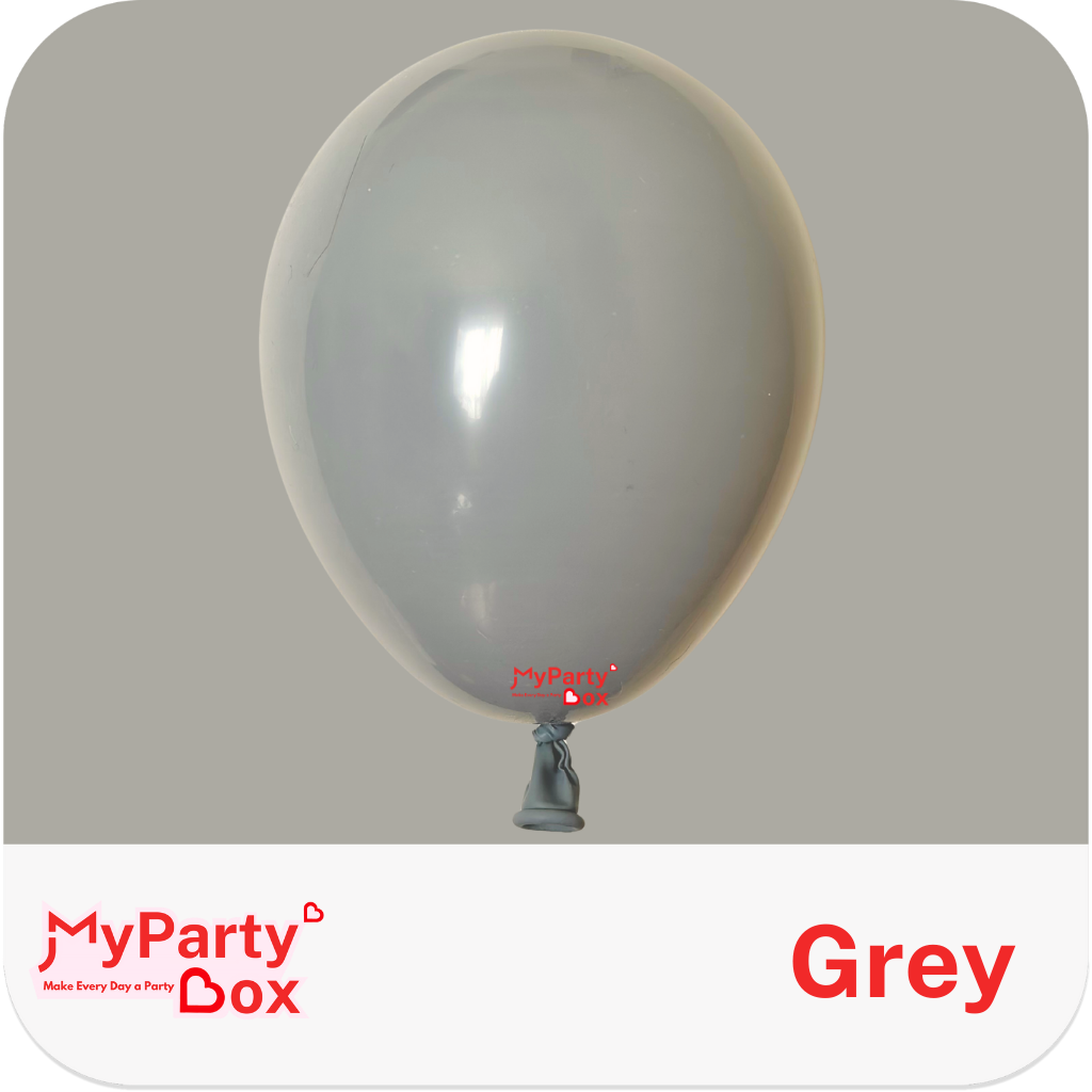 Sempertex Grey Latex Balloon Color Chart