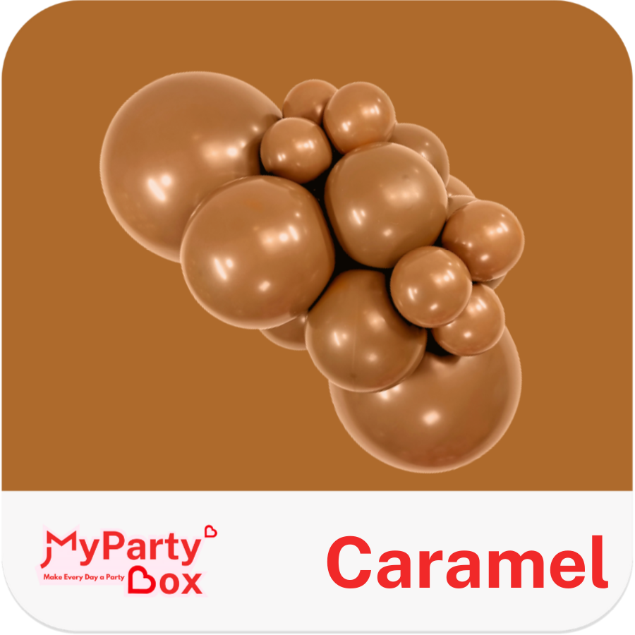 Kalisan Caramel Latex Balloon Cluster