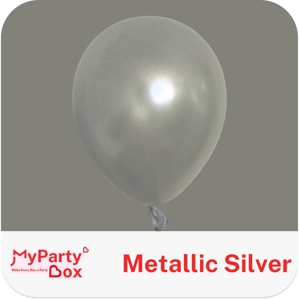 Sempertex Metallic Silver Latex Balloon Color Chart