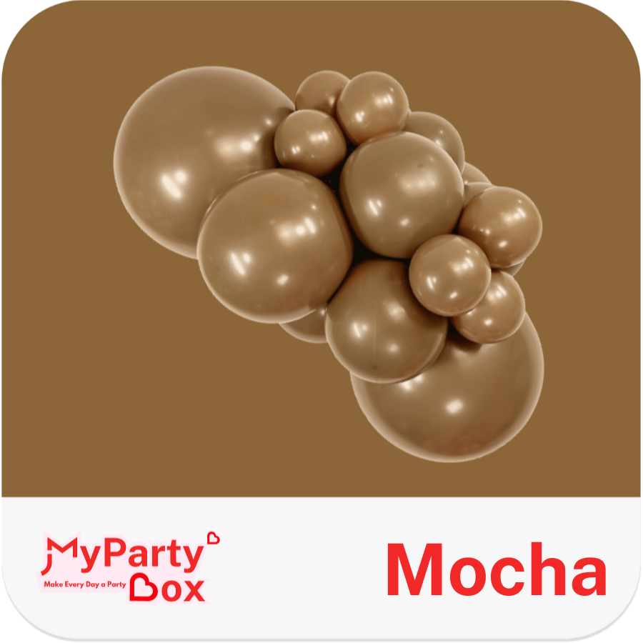 Sempertex Mocha Latex Balloon Cluster