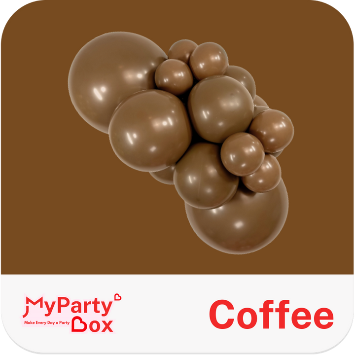 Sempertex Coffee Latex Balloon Cluster
