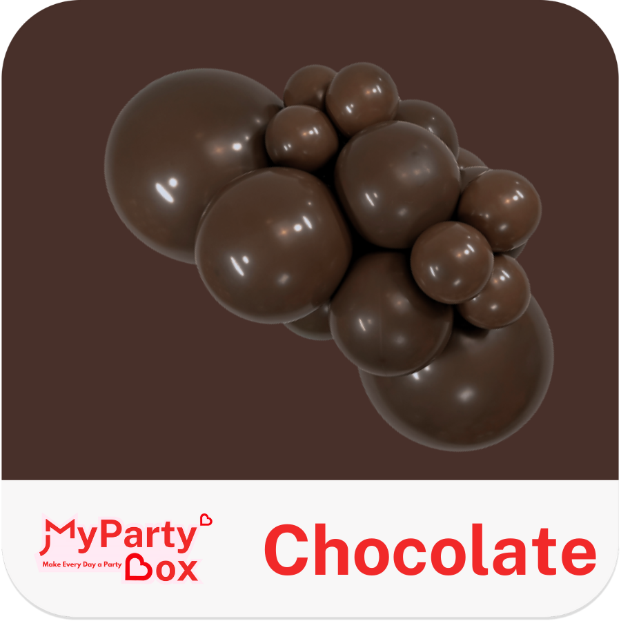 Sempertex Chocolate Latex Balloon Cluster