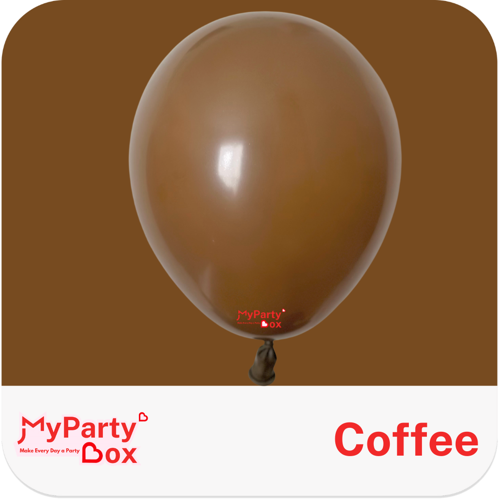 Sempertex Coffee Latex Balloon Color Chart