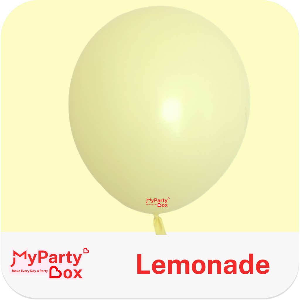 Tuftex Lemonade Latex Balloon Color Chart