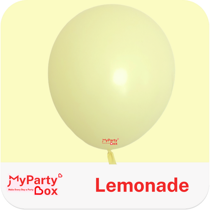 Tuftex Lemonade Latex Balloon Color Chart