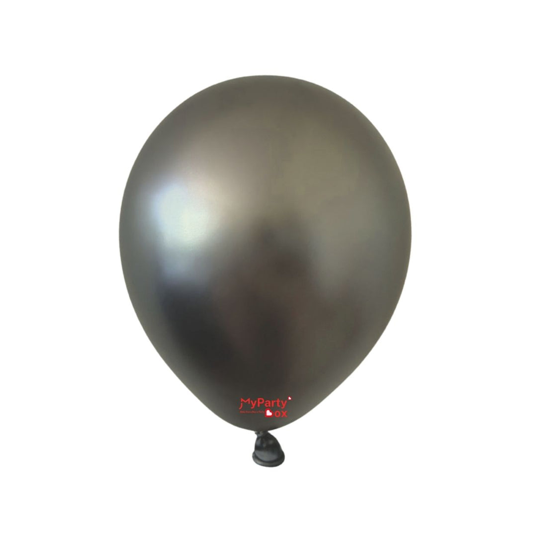 Sempertex Silk Midnight Grey Latex Balloon Regular Size 12"(30cm)