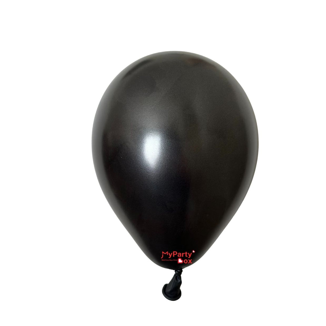 Sempertex Metallic Black latex Balloon Regular Size 12"(30cm)