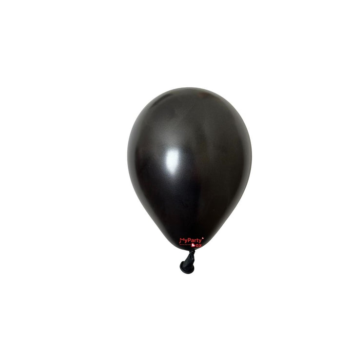 Sempertex Metallic Black latex Balloon Mini Size 5"(12cm)