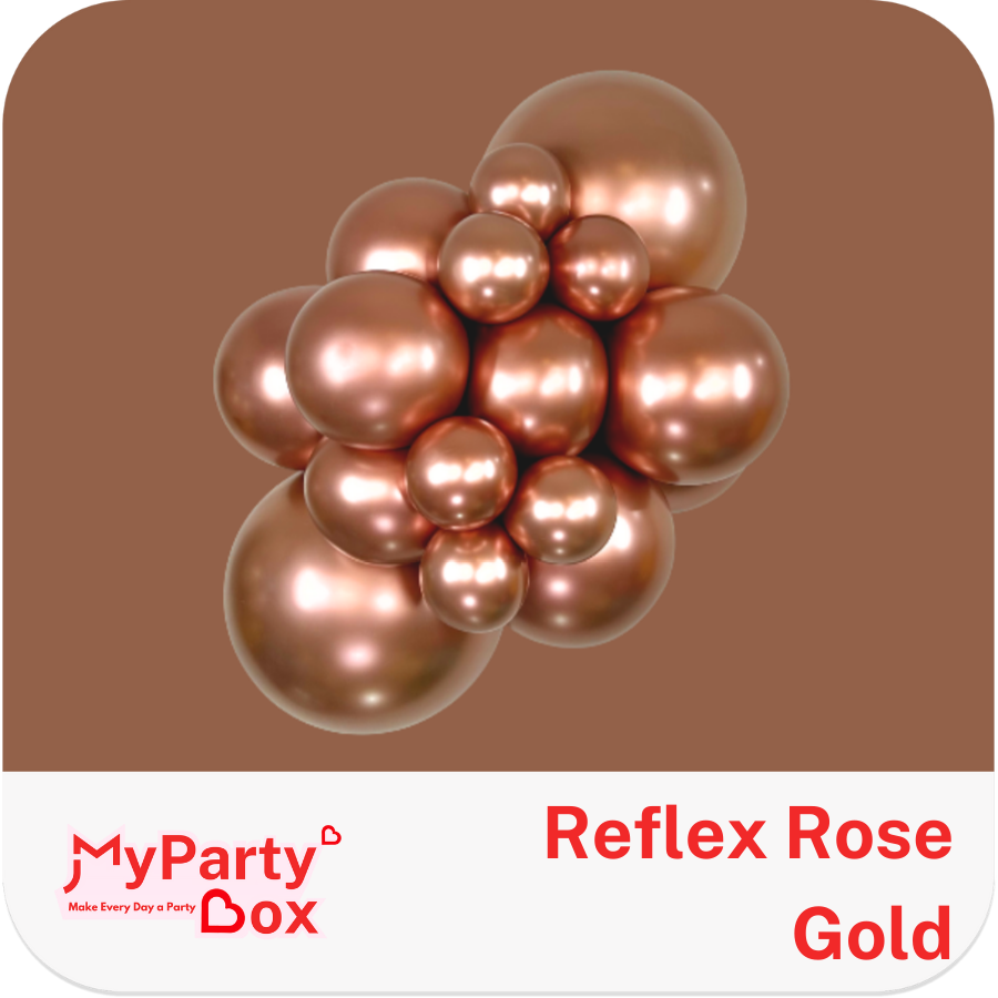 Sempertex Reflex Rose Gold Latex Balloon  Cluster