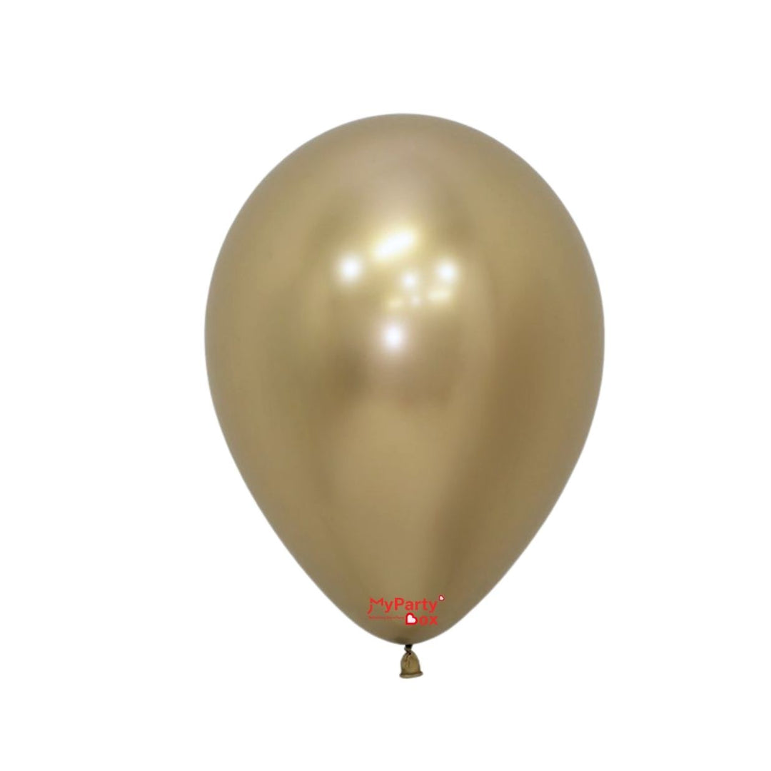 Sempertex Reflex Gold Latex Balloon Regular Size 12"(30cm)