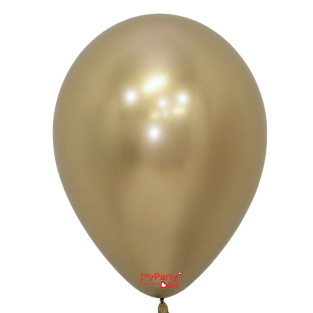 Sempertex Reflex Gold Latex Balloon Large Size 18"(45cm)