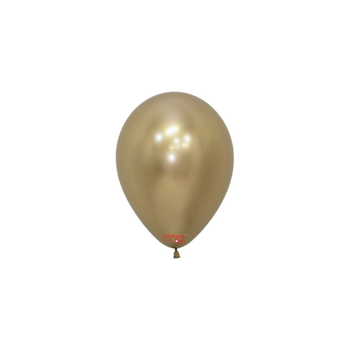 Sempertex Reflex Gold Latex Balloon Mini Size 5"(12cm)