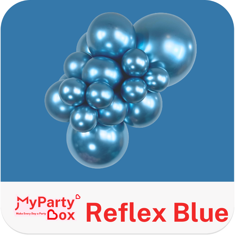Sempertex Reflex Blue Latex Balloon Cluster