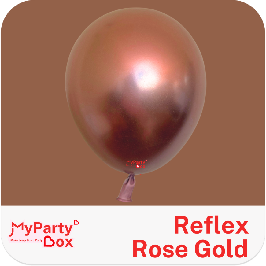 Sempertex Reflex Rose Gold Latex Balloon  Color Chart