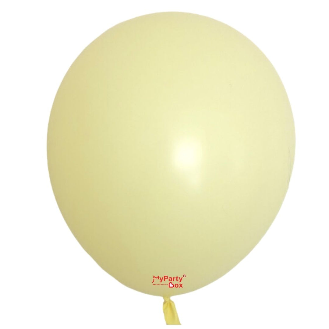 Sempertex Pastel Yellow Latex Balloon Large Size 18"(45cm)
