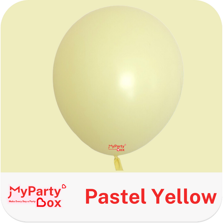 Sempertex Pastel Yellow Latex Balloon Color Chart