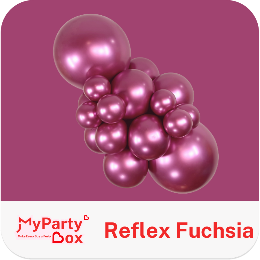 Sempertex Reflex Fuchsia Latex Balloon Cluster