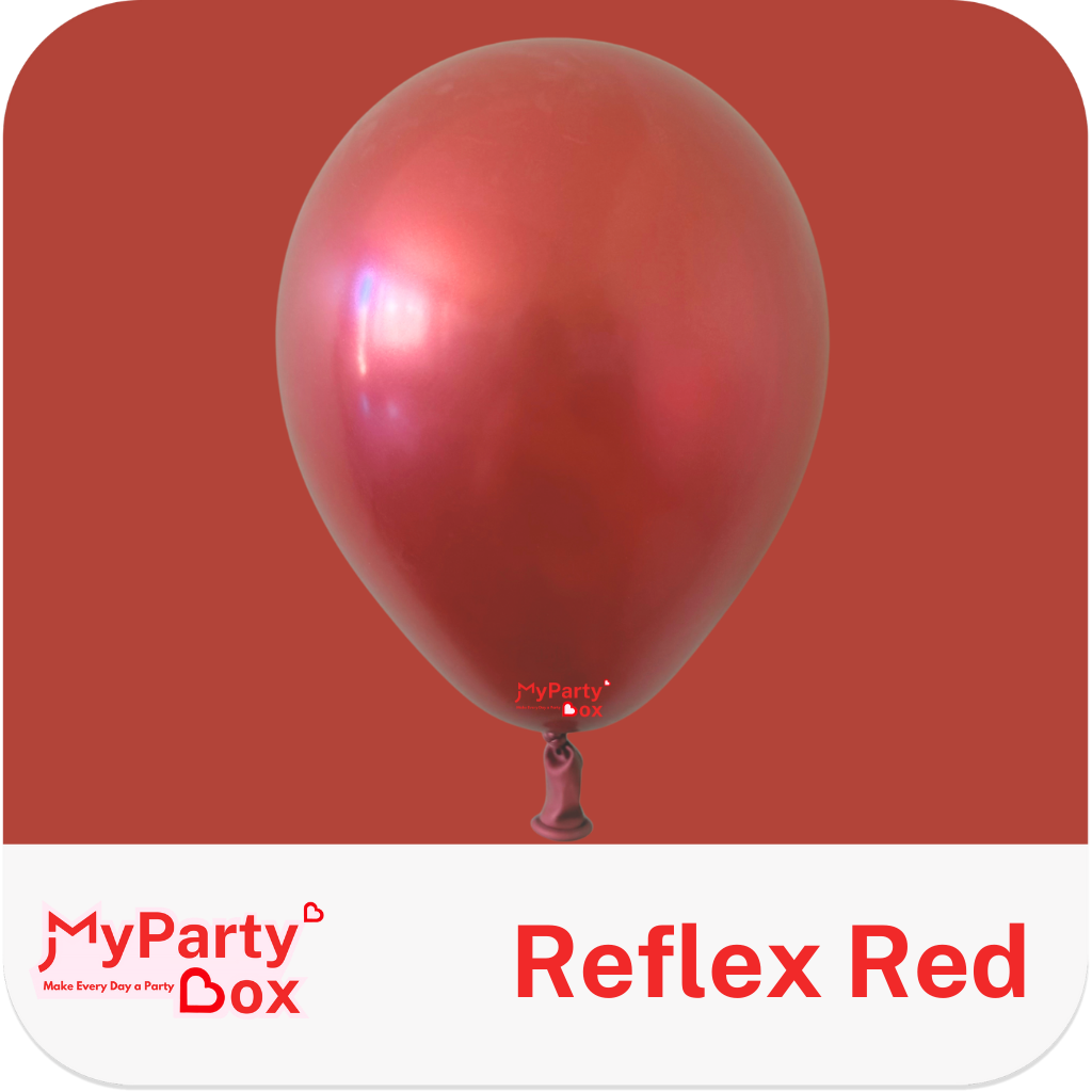 Sempertex Reflex Red Latex Balloon Color Chart