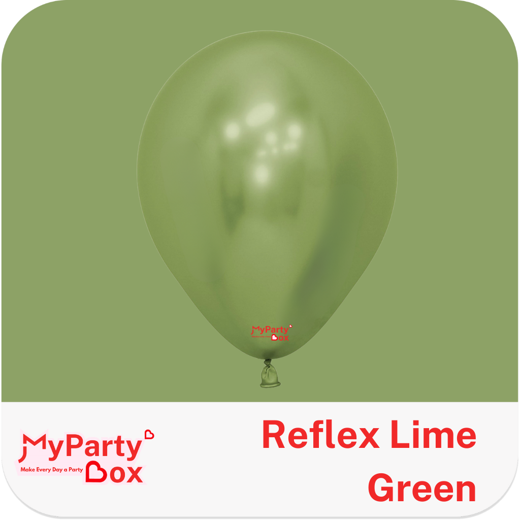 Sempertex Reflex Lime Green Latex Balloon Color Chart