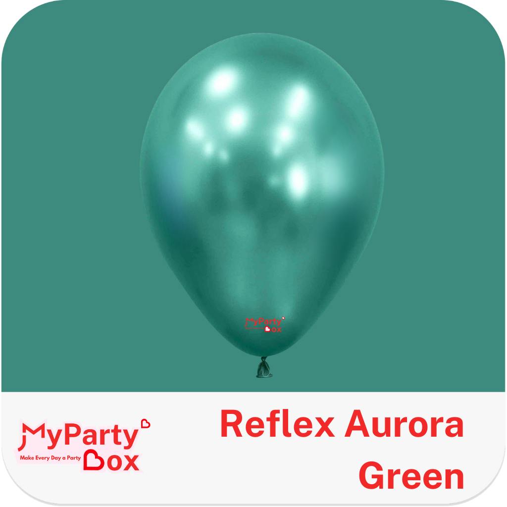 Sempertex Reflex Aurora Green Latex Balloon Color Chart