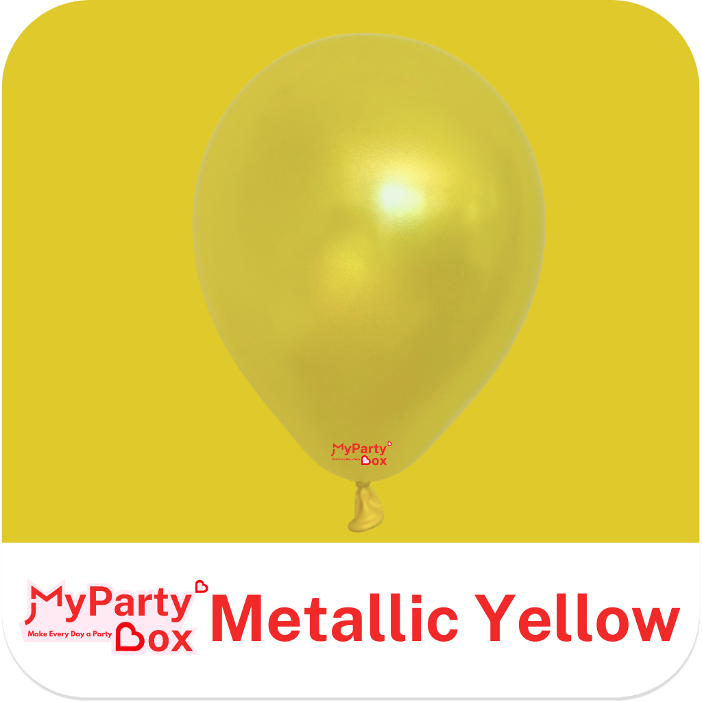 Sempertex Metallic Yellow Latex Balloon Color Chart