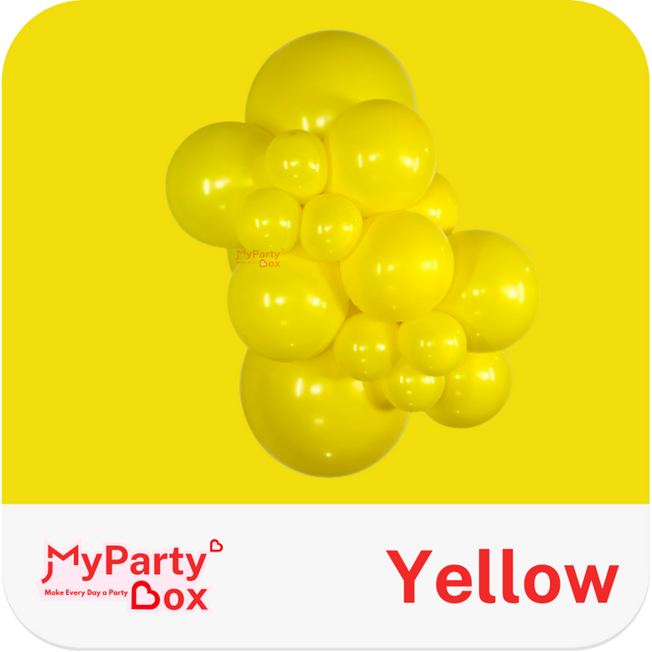 Sempertex Yellow Latex Balloon Cluster