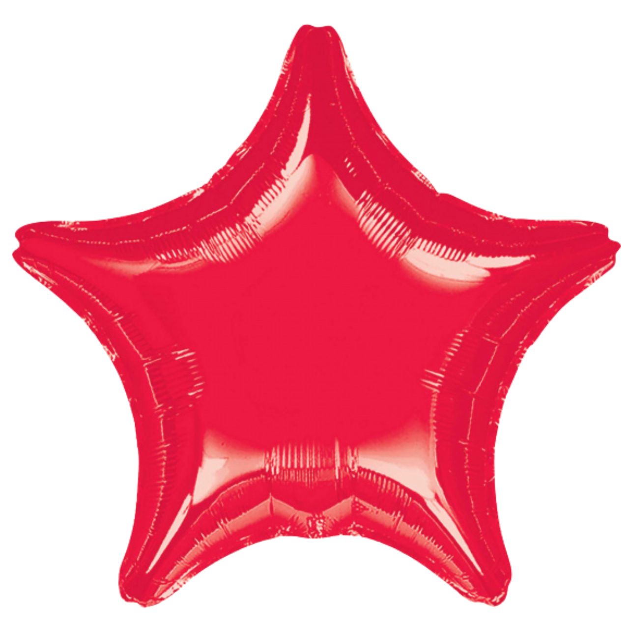 Anagram Metallic Red Star Foil Balloon
