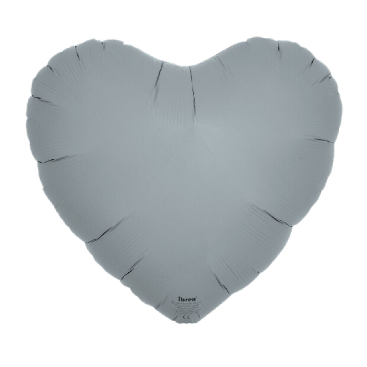 Blue Gray Heart Foil Balloon (Unpackaged)