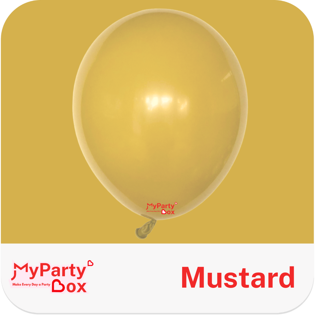 Tuftex Mustard Latex Balloon Color Chart