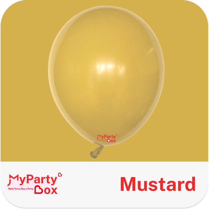 Tuftex Mustard Latex Balloon Color Chart