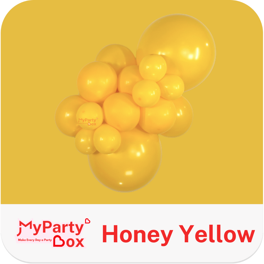 Sempertex Honey Yellow Latex Balloon Cluster