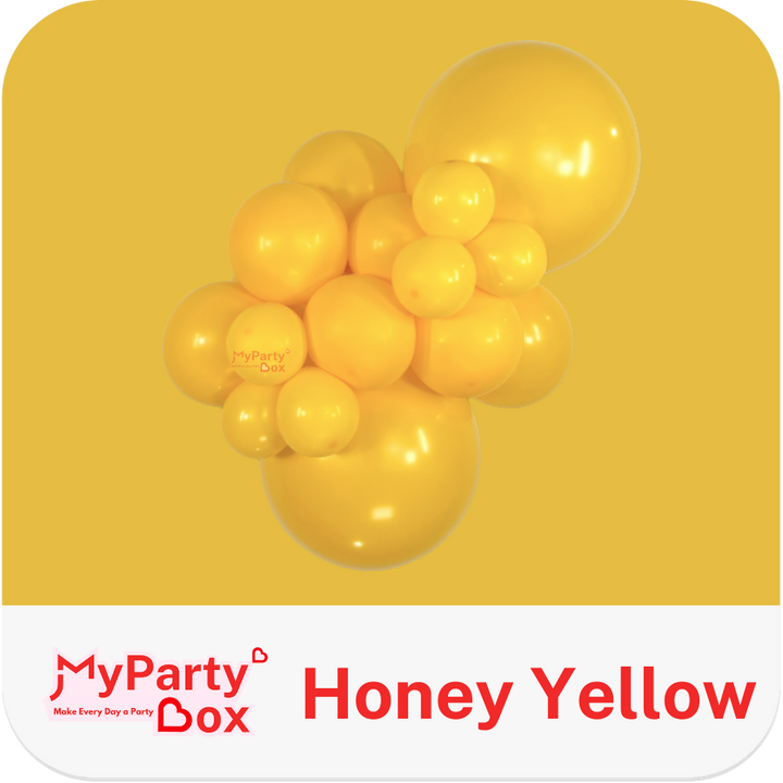 Sempertex Honey Yellow Latex Balloon Cluster