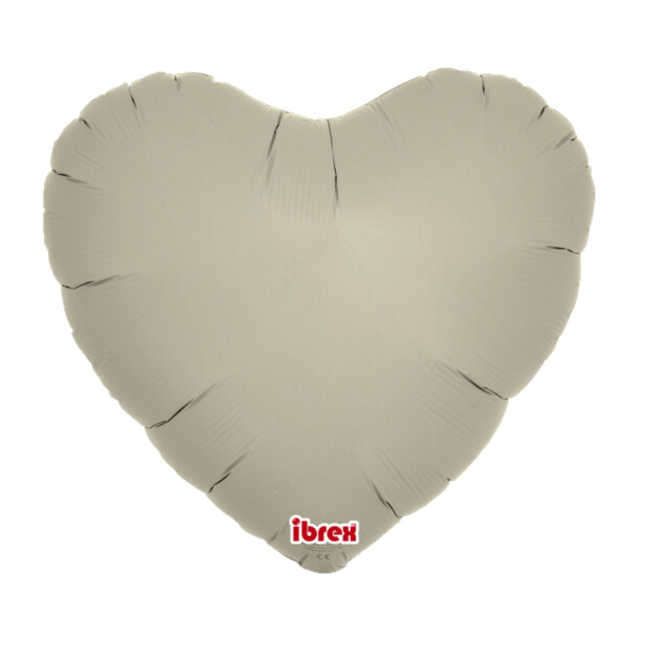 Sand Gray Heart Foil Balloon (Unpackaged)