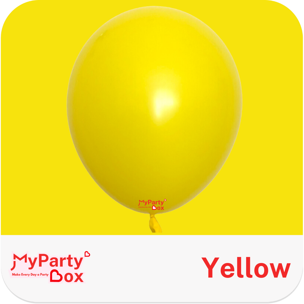 Sempertex Yellow Latex Balloon Color Chart