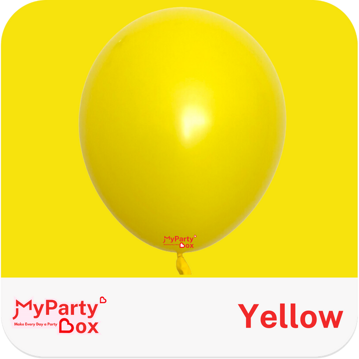 Sempertex Yellow Latex Balloon Color Chart