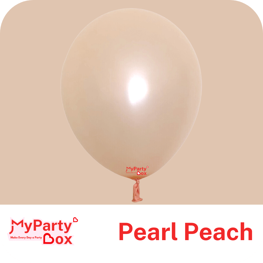 11" (28cm) Pearl Peach Latex Balloon