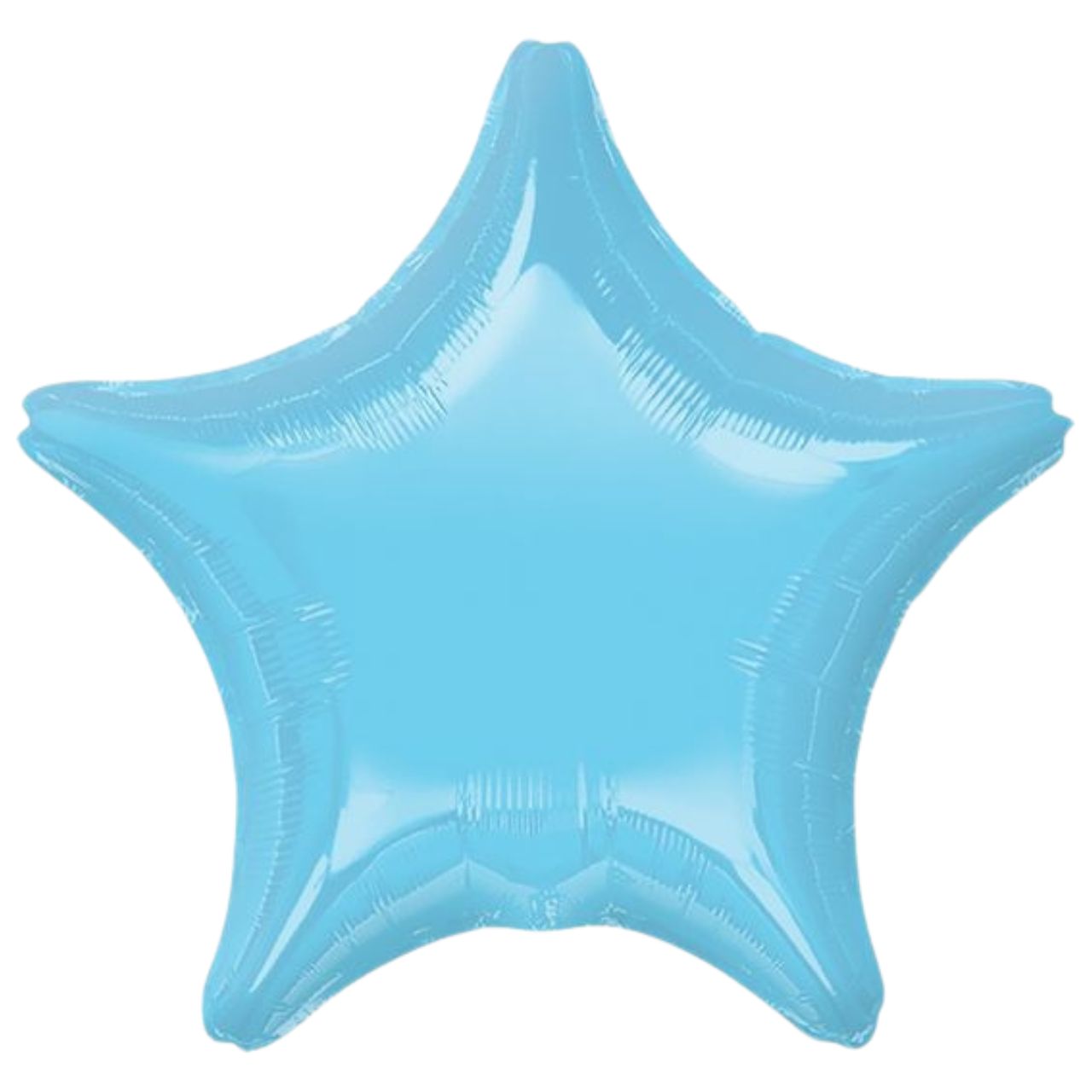 Anagram Metallic Light Blue Star Foil Balloon