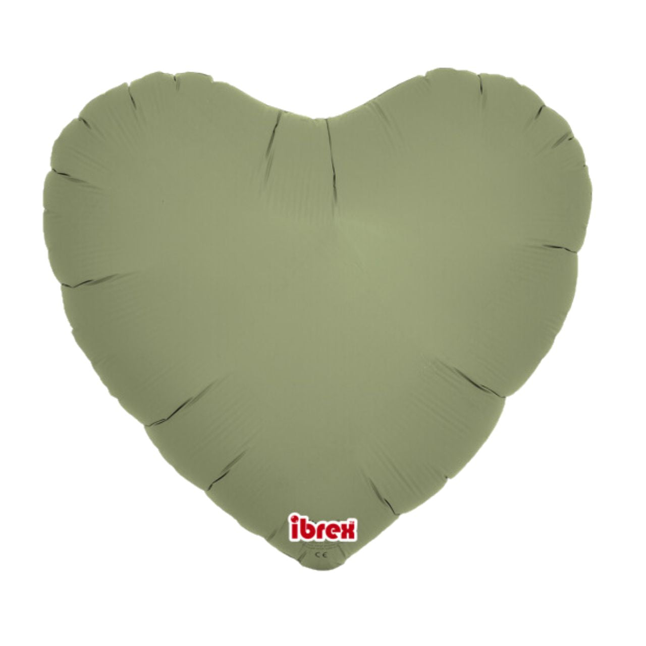 Sage Green Heart Foil Balloon (Unpackaged)