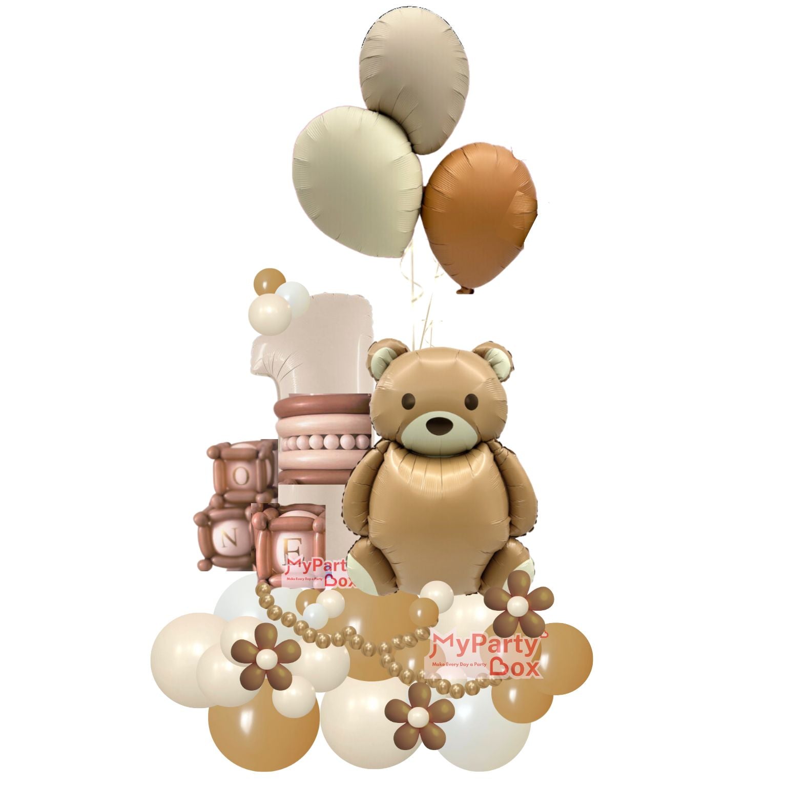 Teddy Bear Balloon Bouquet