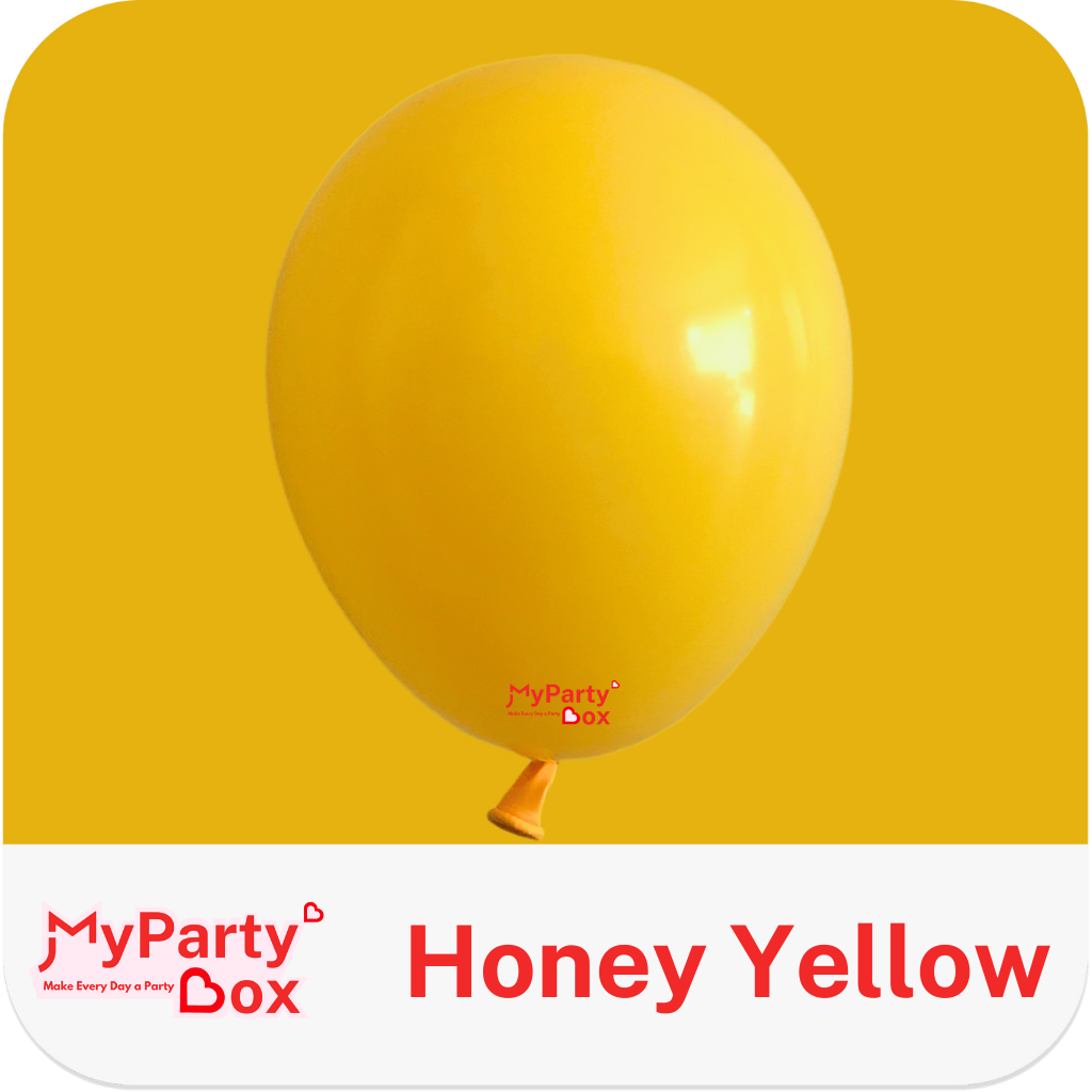 Sempertex Honey Yellow Latex Balloon Color Chart