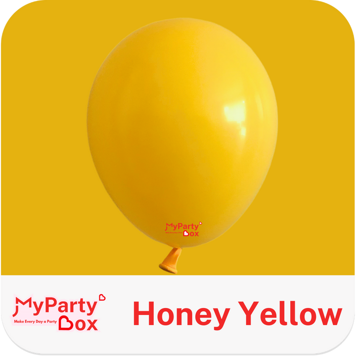 Sempertex Honey Yellow Latex Balloon Color Chart