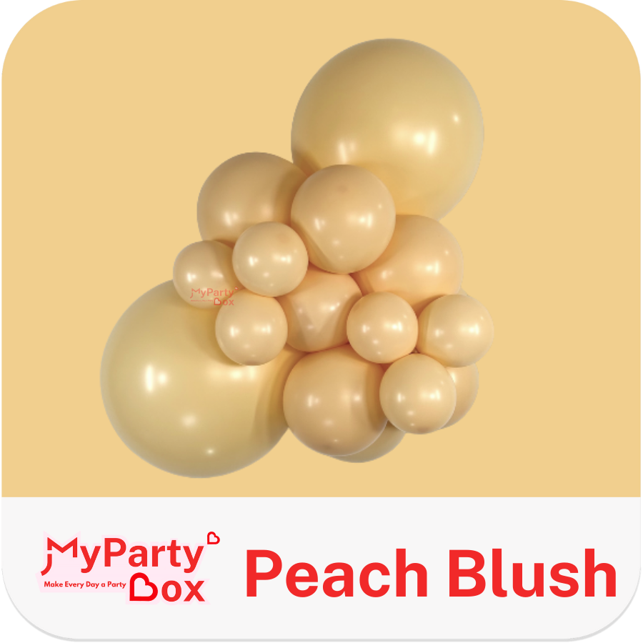 Sempertex Peach Blush Latex Balloon Cluster
